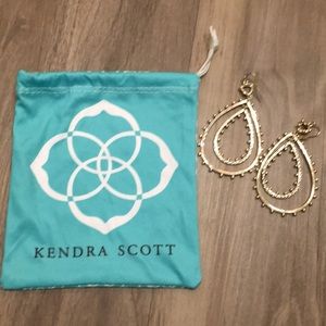 Kendra Scott gold double hoop earrings